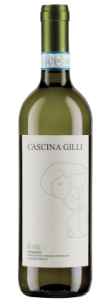 Botella de vino blanco Chardonay de Cascina Gilli.